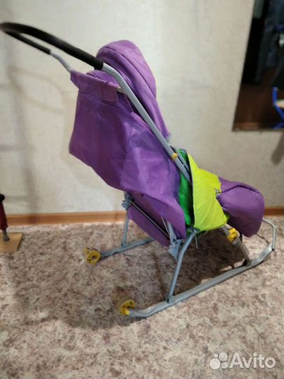 Санки-коляска, детские санки