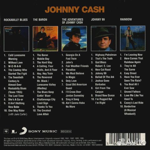 Johnny Cash / Original Album Classics (5CD)