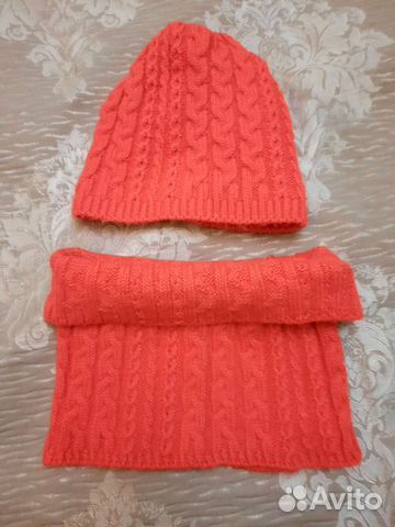 Комплект демисезон. шапка и снуд