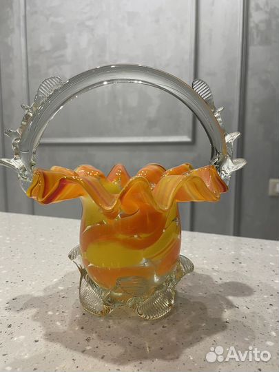 Ваза муранское стекло декор