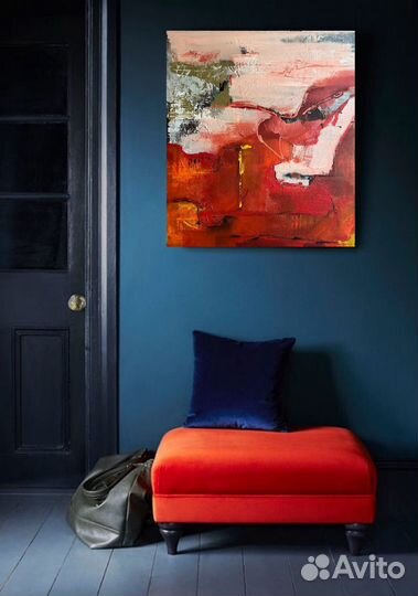 Картина большая абстракция для интерьера