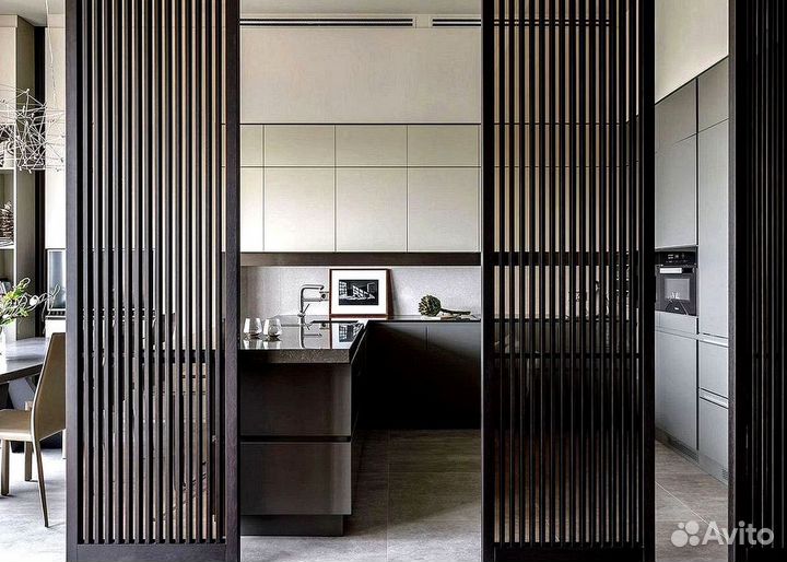 Сдвижные двери, перегородки