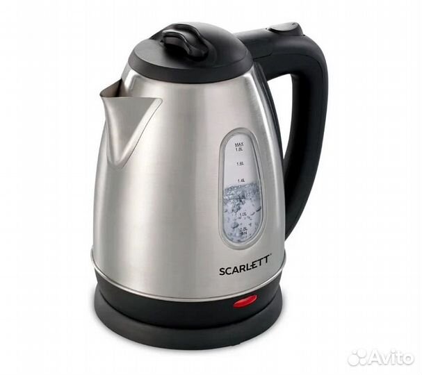 Чайник Scarlett SC-EK21S20 1.8л. 1600Вт черный/сер