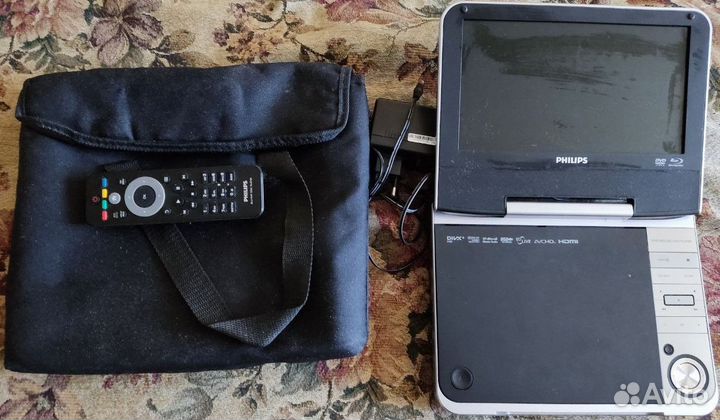 Портативный dvd плеер проигрыватель Philips