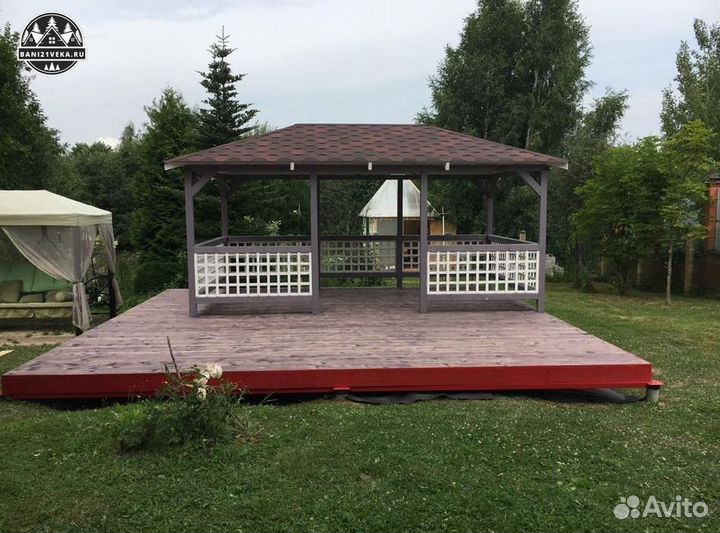 Беседка садовая под ключ