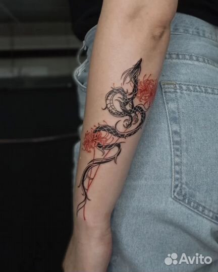 Тату мастер / Модель на тату / Тату за расходники