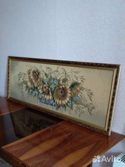 Картина гобелен Семечко 150 50см Россия хлопок 60