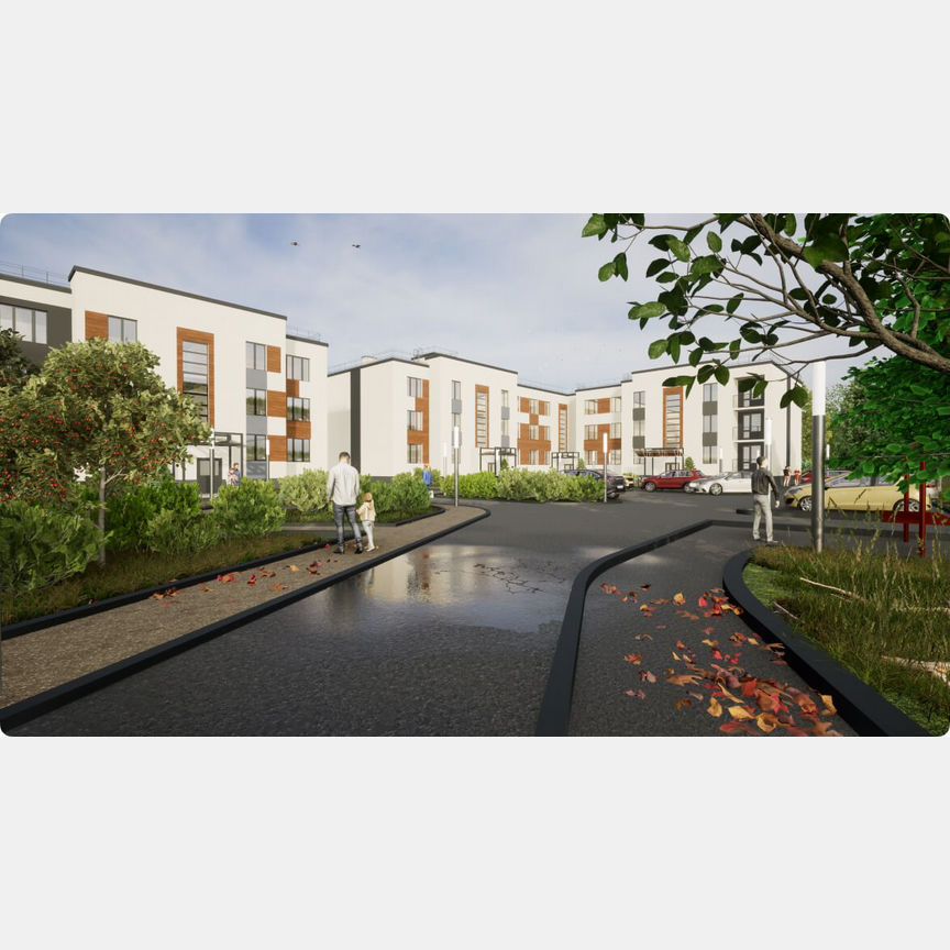 2-к. квартира, 61,3 м², 1/3 эт.