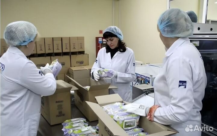 Вахта в Москве 15,30,45 Упаковщик салфеток