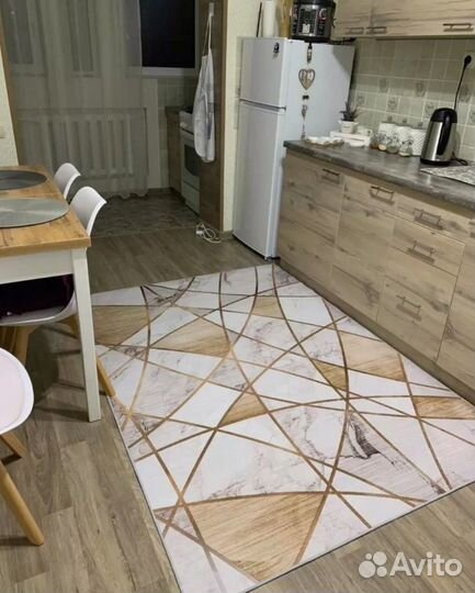 Ковер безворсовый комнатный, 2х3 м под мрамор