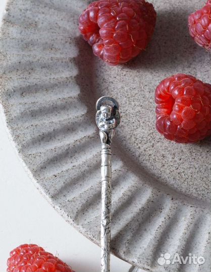 Детская серебряная ложка Kubachi plant