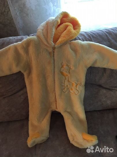 2 Комбинезона плюшевых 68-74