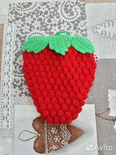 Прихватка ягодка (подставка под горячее)