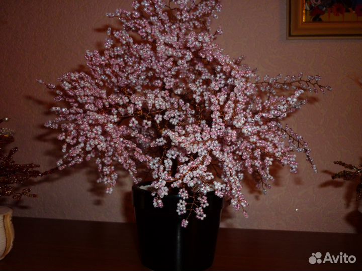 Дерево из бисеры -сакура