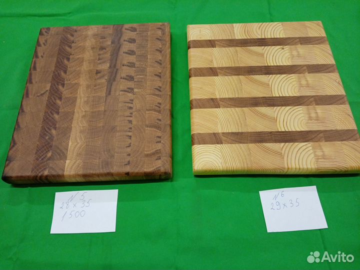 Торцевая разделочная доска из дуба