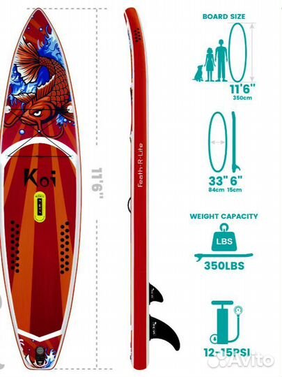 Сап борд KOI 3500x83x15