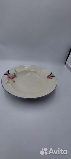 Глубокая тарелка. фз Бронницы. 1927-30 гг