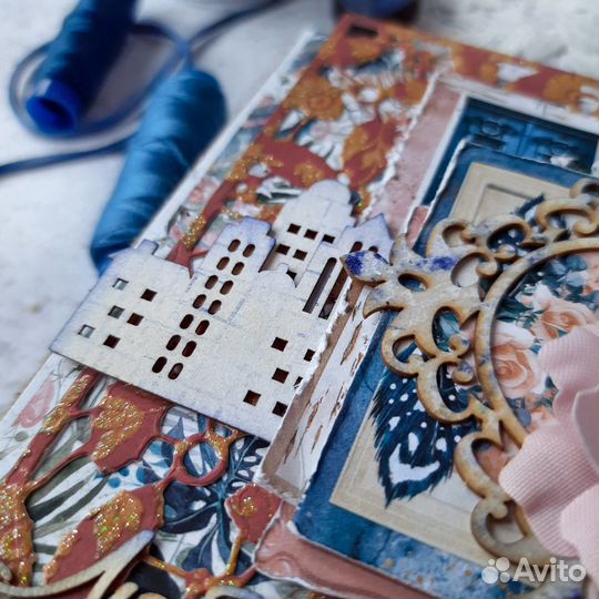 Открытка женская, для подруги, ручная работа