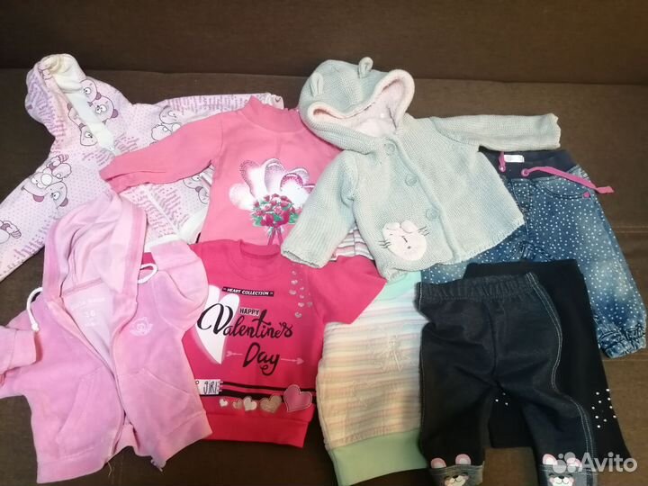Вещи пакетом на девочку 62 68