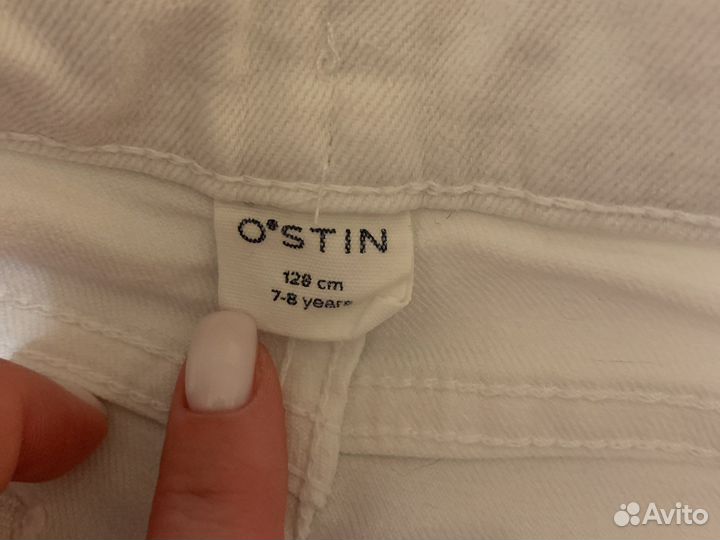 Шорты белые для девочки