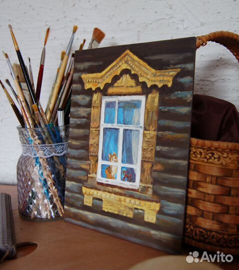 Картины с видами Томска, картины маслом, пастель