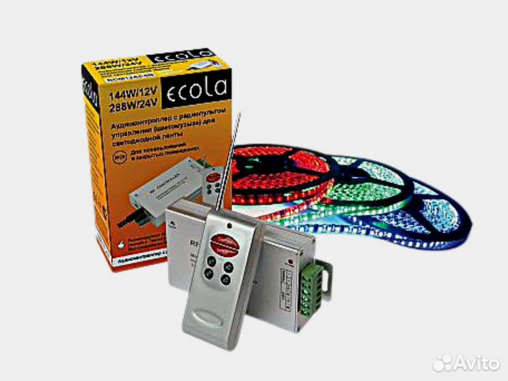 Аудио контроллер - цветомузыка для LED RGB ленты