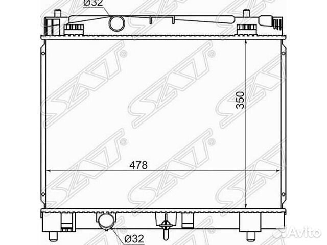 Радиатор охлаждения 1KR /2SZ Vitz Yaris
