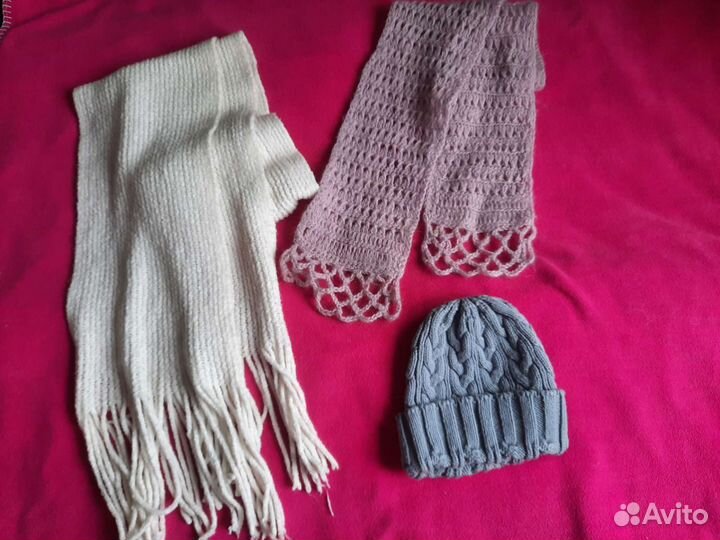 Шапки, шарфы,перчатки, женские