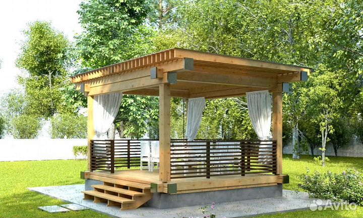 Беседки, пляжные беседки, бунгало, патио