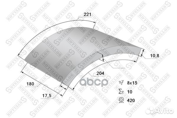 85-00902-SX накладки торм.с заклепк.2-рем19032