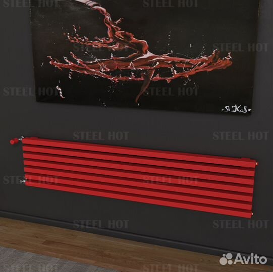 Горизонтальный радиатор Steel-Hot от производителя