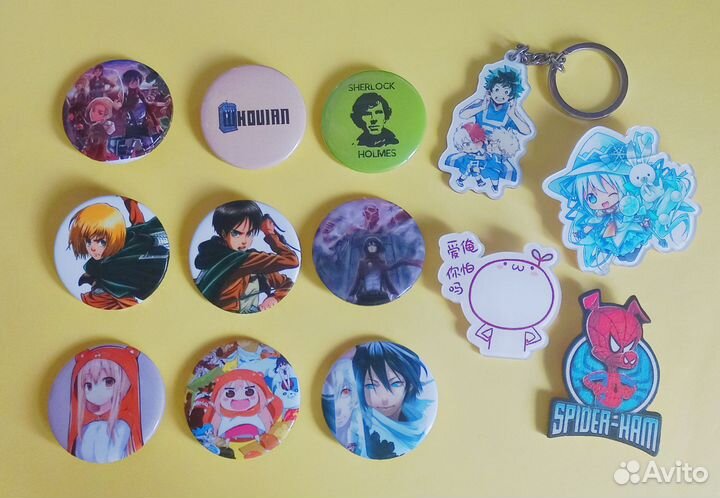 Значки с аниме
