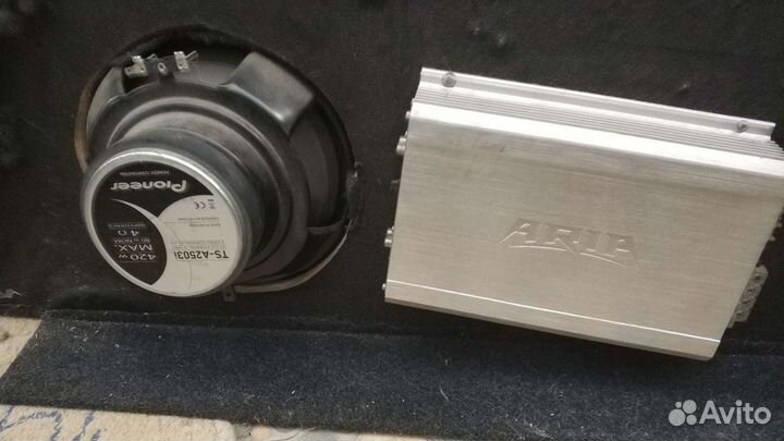 Динамики, авто акустика, pioner, усилитель