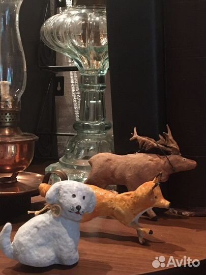 Ёлочная игрушка СССР. Собачка 1938-40 гг