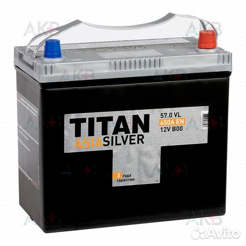 Аккумулятор автомобильный Titan Asia Silver 57R (4