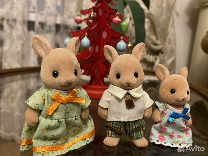 Sylvanian families кенгуру, разные коты