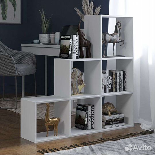 Стеллаж белый под игрушки (новый)