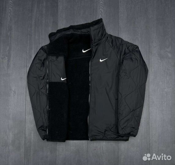 Куртка nike барашка двухсторонняя