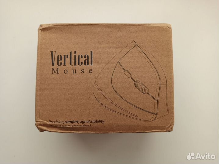 Беспроводная вертикальная мышь оптическая новая