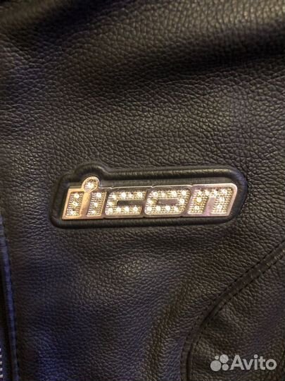 Женская кожаная мотокуртка icon hella