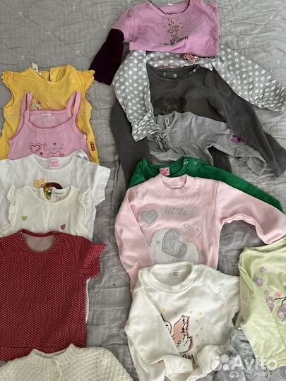 Пакет вещей на девочку 68-74 80-86