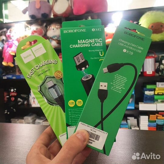 Кабеля Type-C/micro/Lightning/AUX в ассортименте