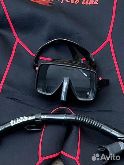 Маска и трубка для подаодной охоты