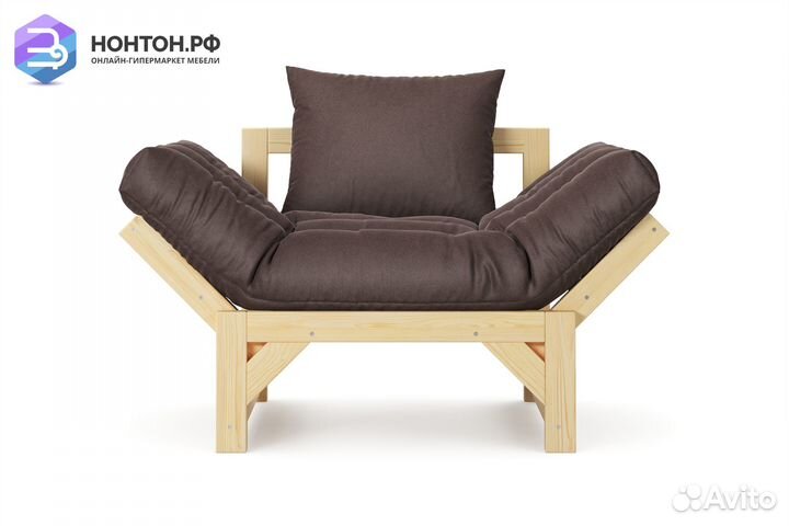 Кресло Амбер коричневое