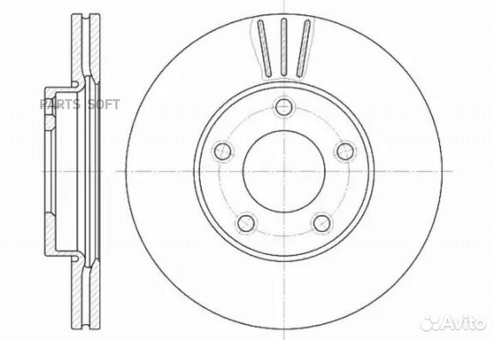Road house 667110 Диск торм пер вент Mazda 3 /03