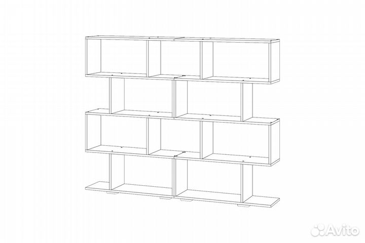 Стеллаж Слим 129х8