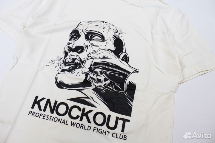 Футболка Print Knockout Бежевая