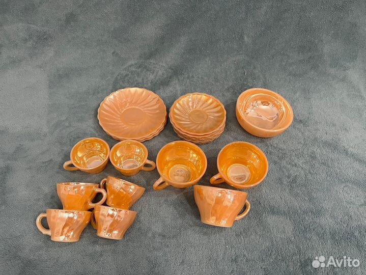 Чайно-кофейный сервиз США Anchor Hocking