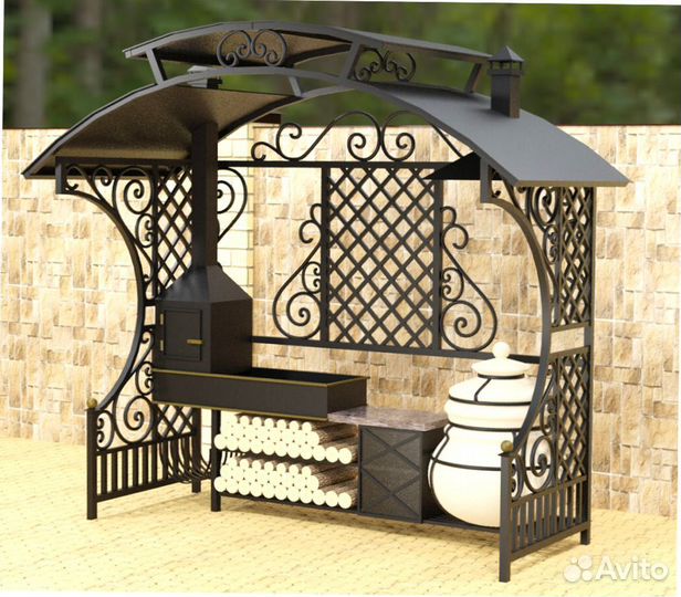 Мангал С крышей