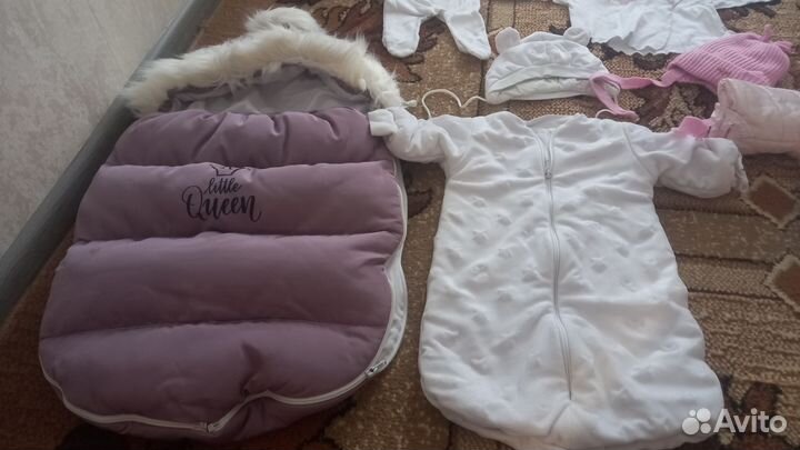 Зимний конверт для девочки